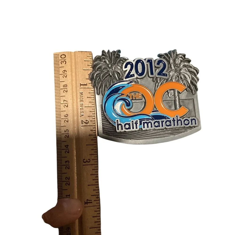 The OC Half Marathon Running Race Medal & Lanyard Orange County CA 2009 & 2012